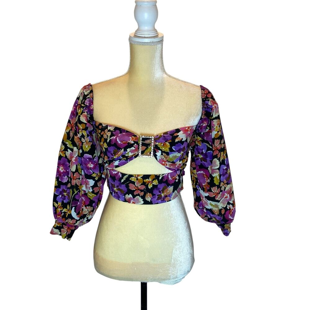Lovers + Friends New With Tag Floral Crop Top Small